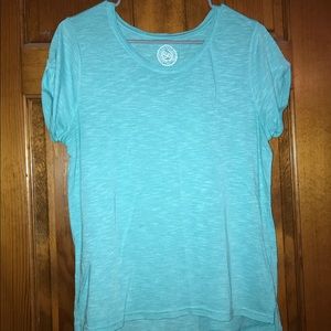 light blue t-shirt. Great for summer!